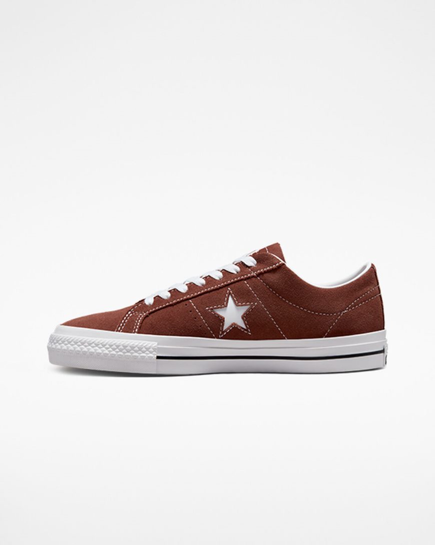 Women's Converse One Star Pro Skate Shoes Red / White / Black | AU 84356M